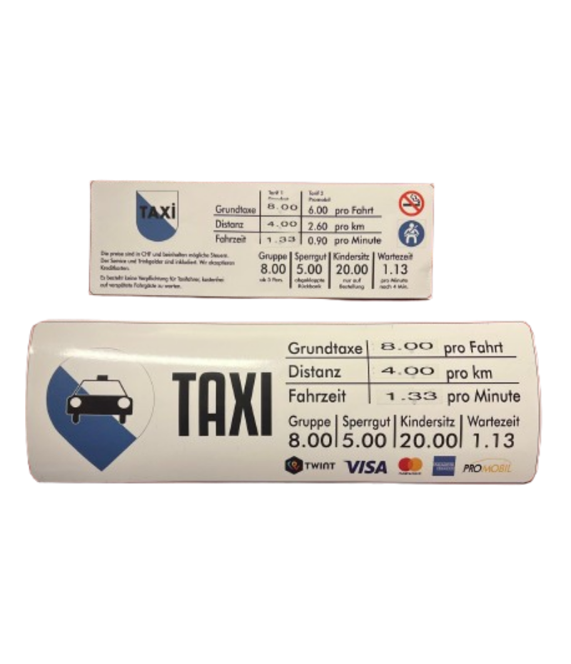 Preishalter mit Ausweis